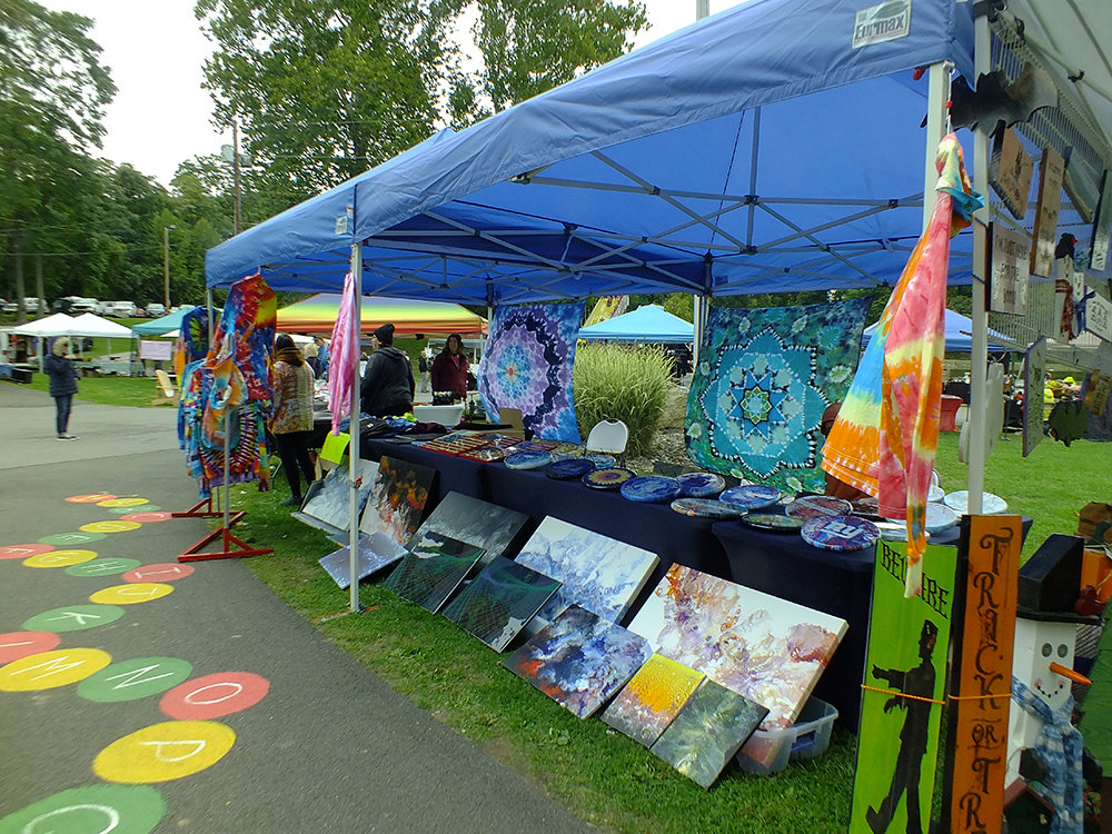 Many vendors were selling their wares at the festival